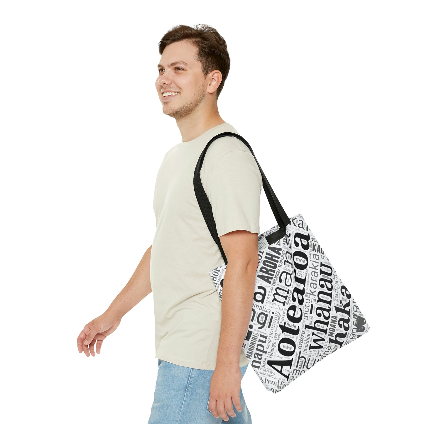 Māori Word Art Tote Bag