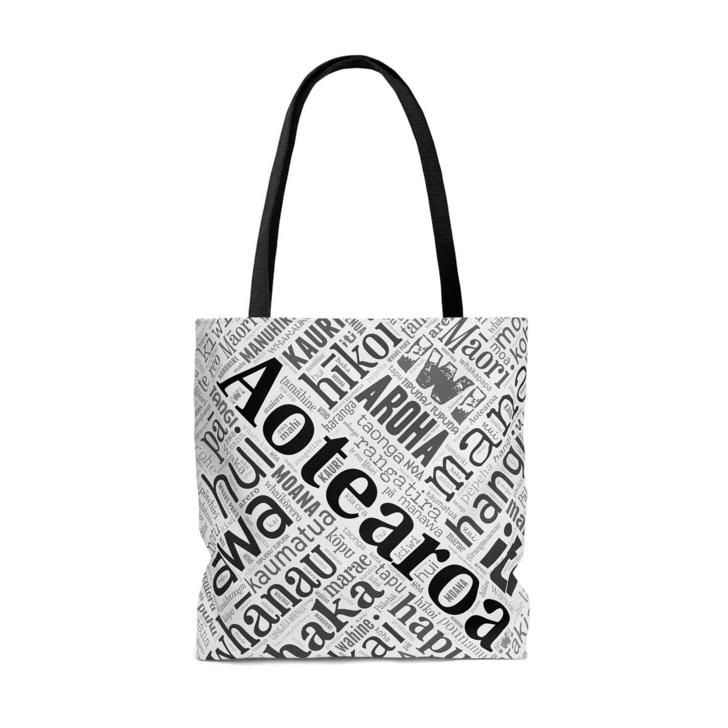 Māori Word Art Tote Bag