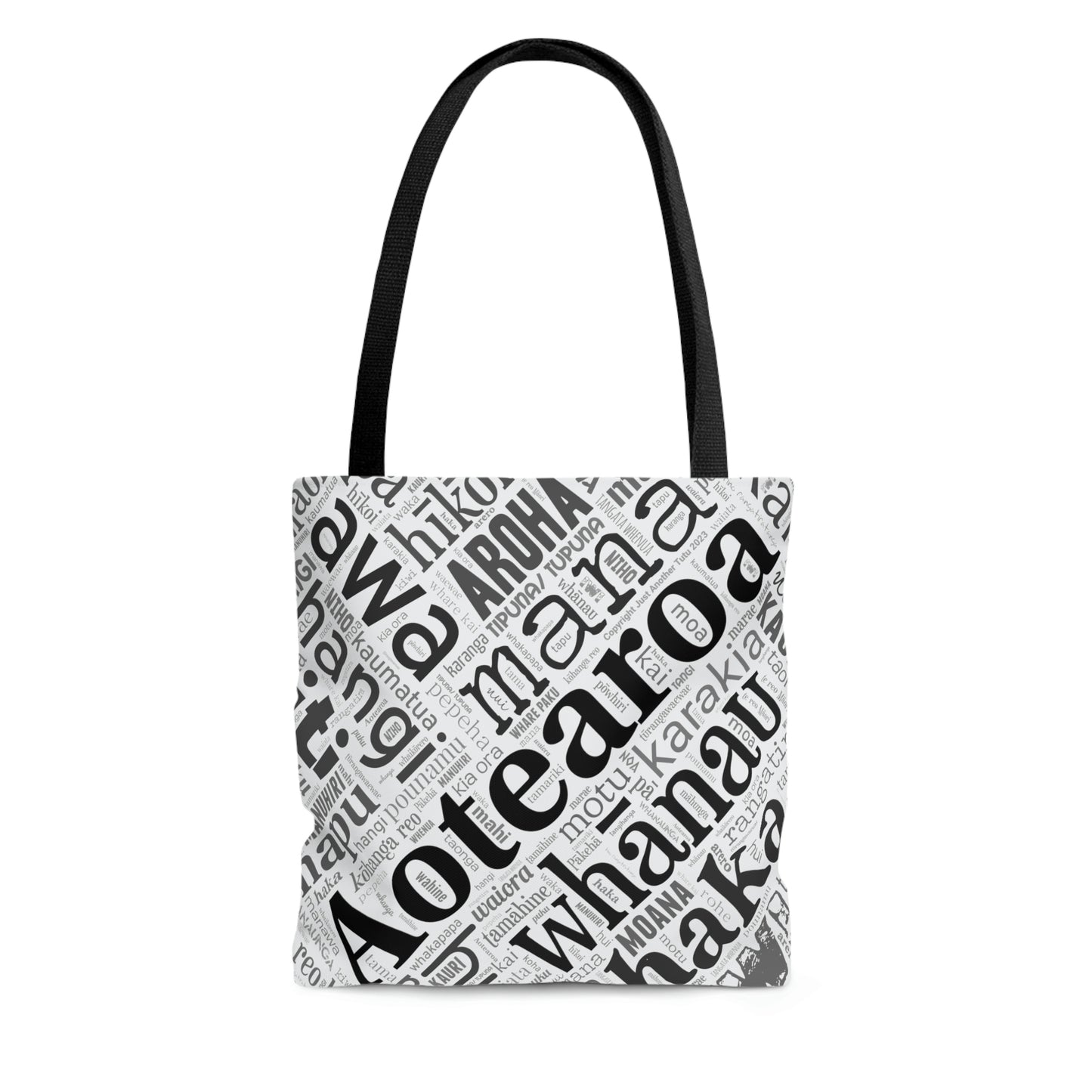 Māori Word Art Tote Bag