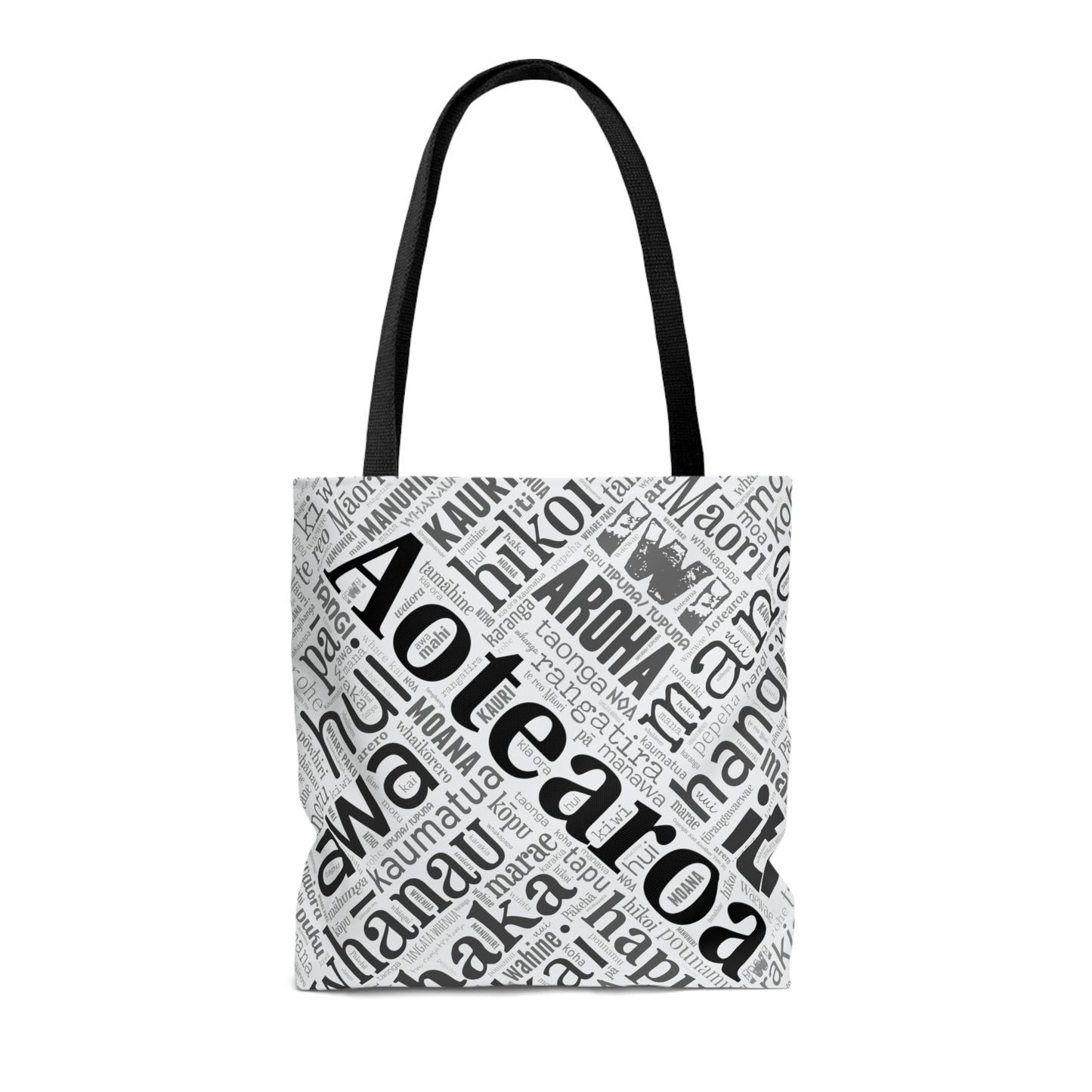 Māori Word Art Tote Bag