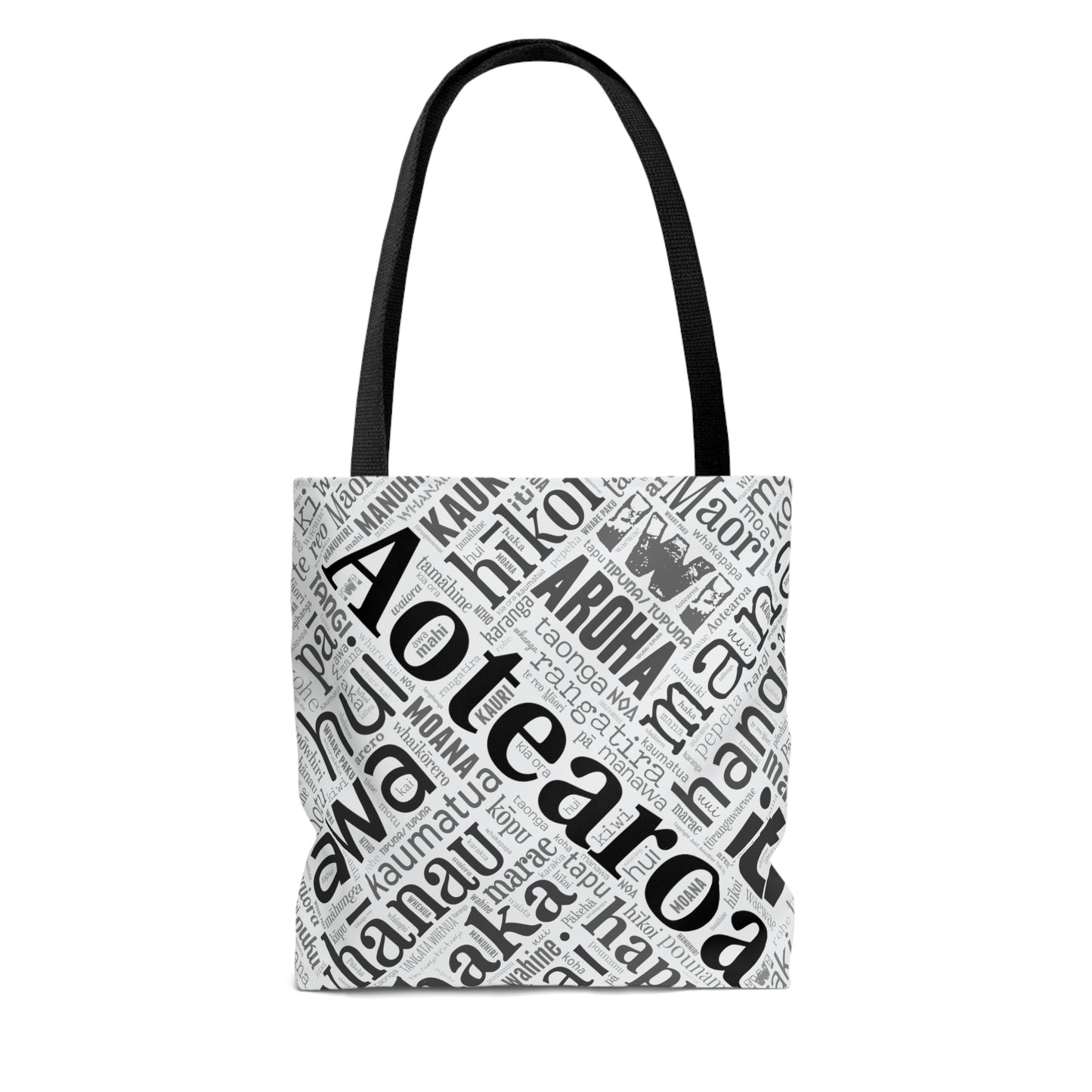 Māori Word Art Tote Bag