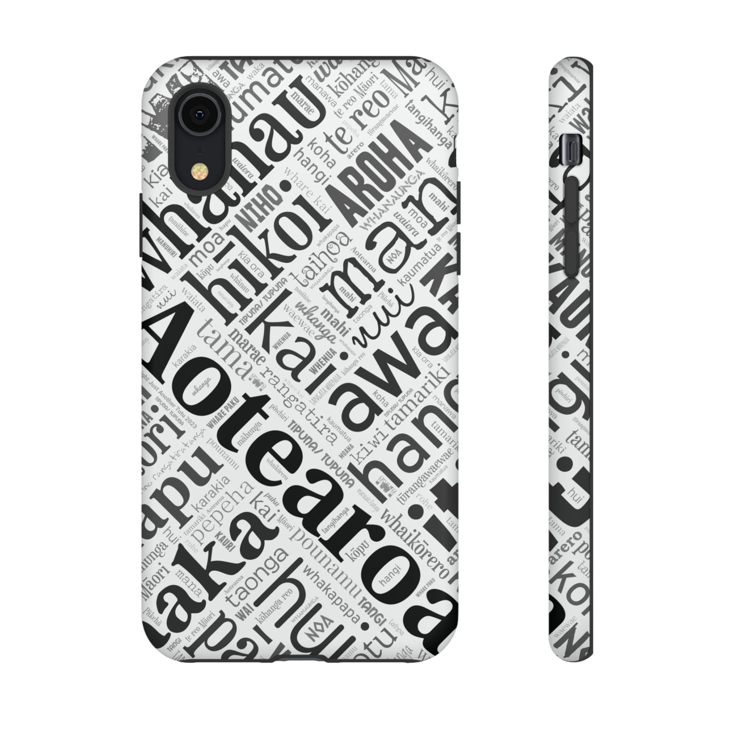 Māori Word Art Tough Phone Case for iPhone