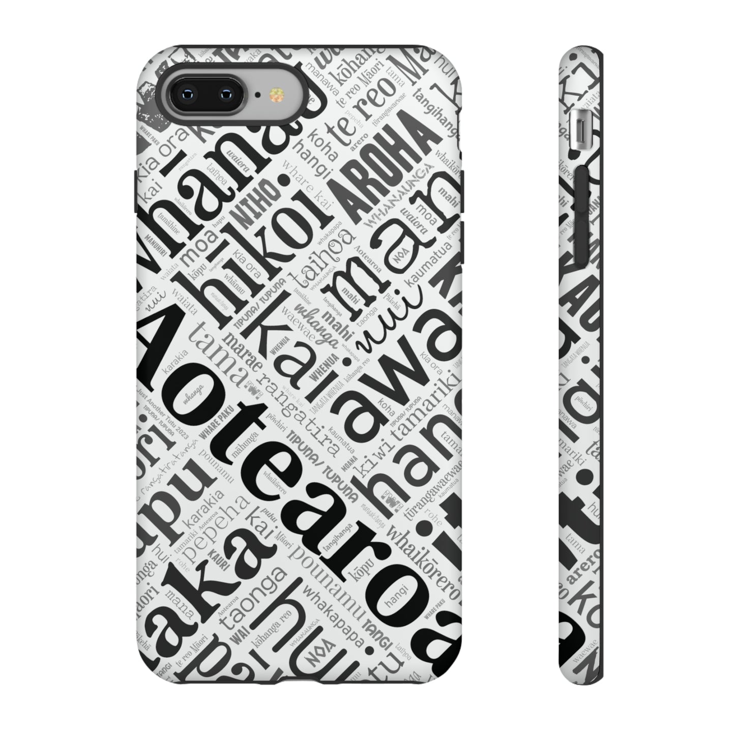 Māori Word Art Tough Phone Case for iPhone