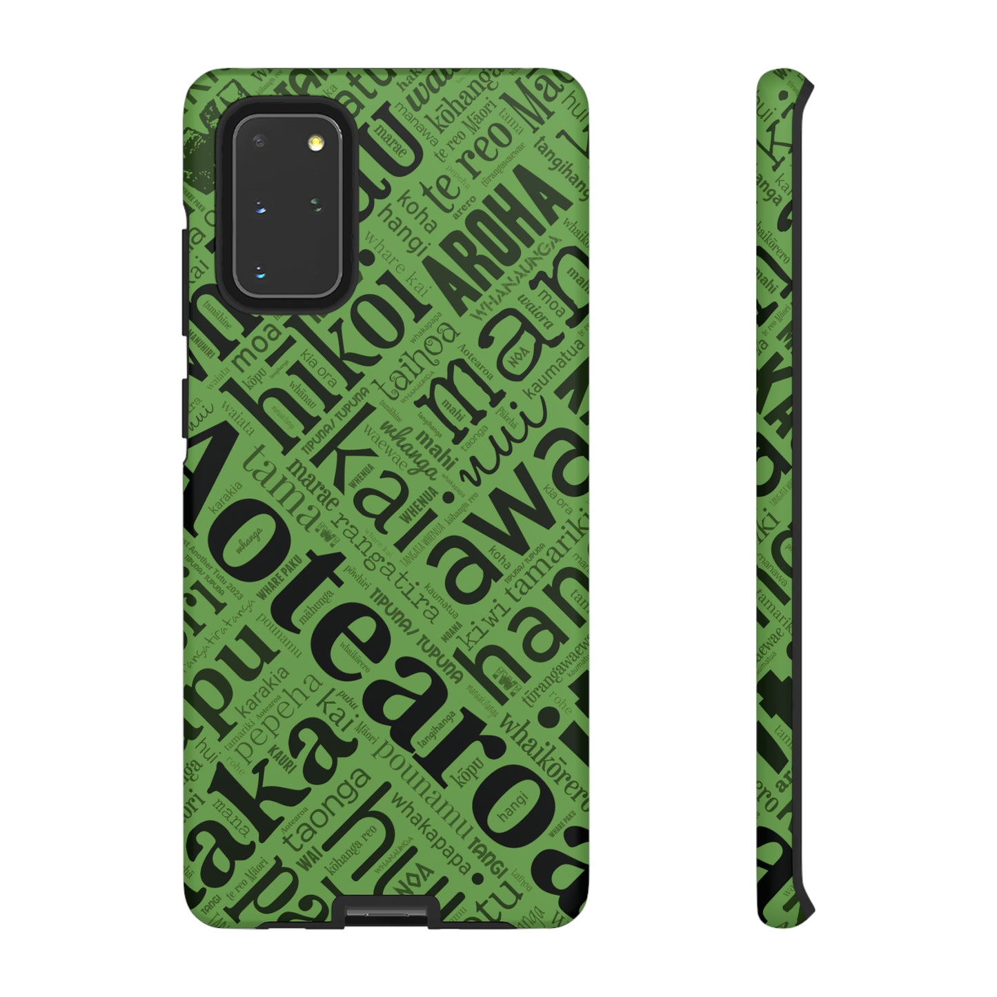 Green Māori Word Art Tough Phone Case for Samsung