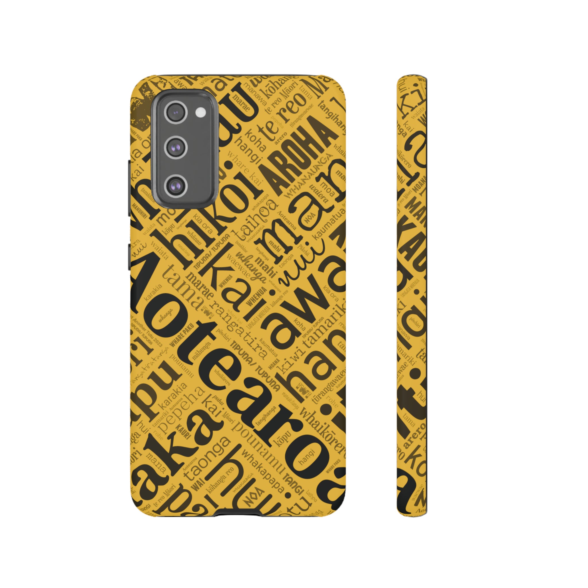 Yellow M ori Word Art Tough Phone Case for Samsung Just Another Tutu