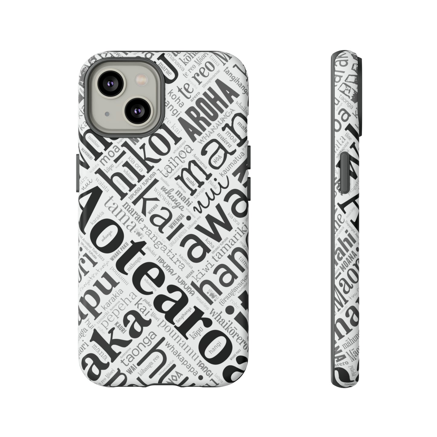 Māori Word Art Tough Phone Case for iPhone