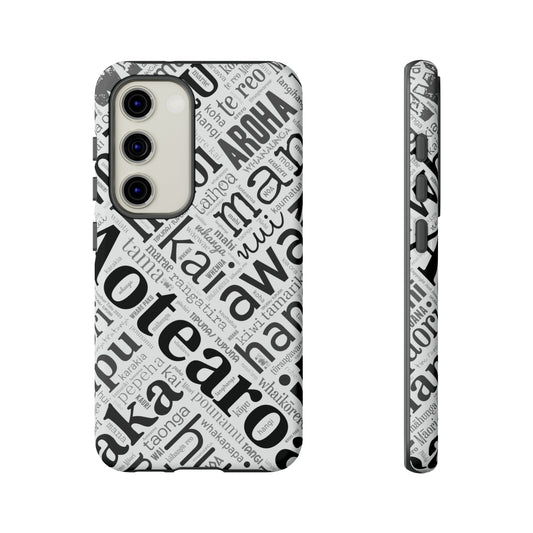 Māori Word Art Tough Phone Case for Samsung