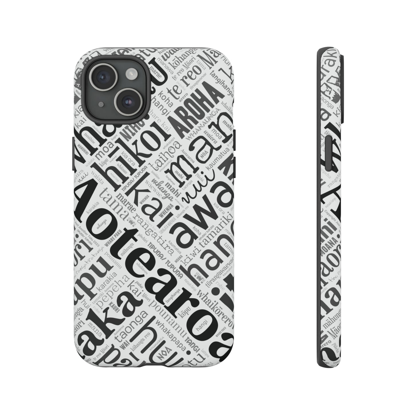 Māori Word Art Tough Phone Case for iPhone