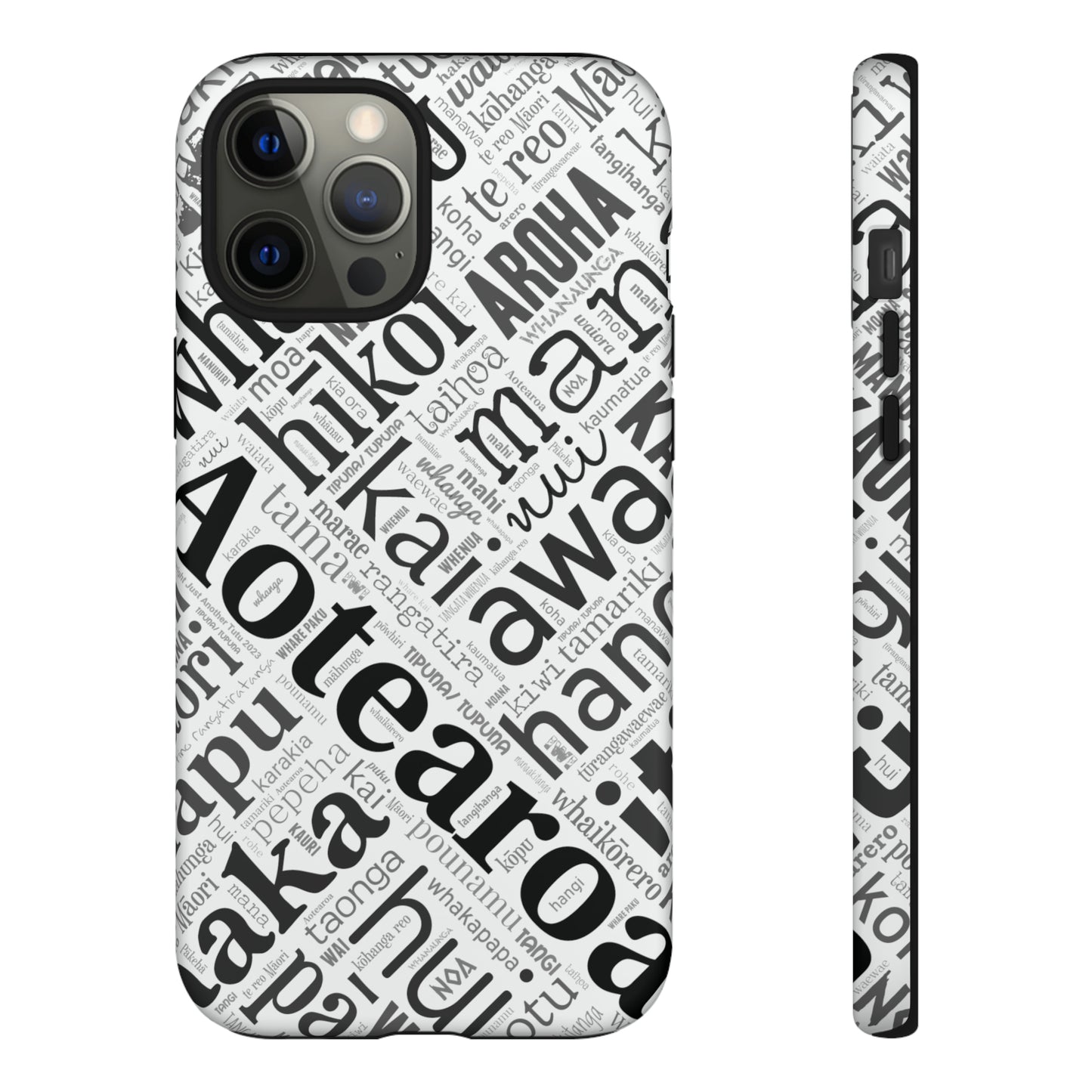 Māori Word Art Tough Phone Case for iPhone