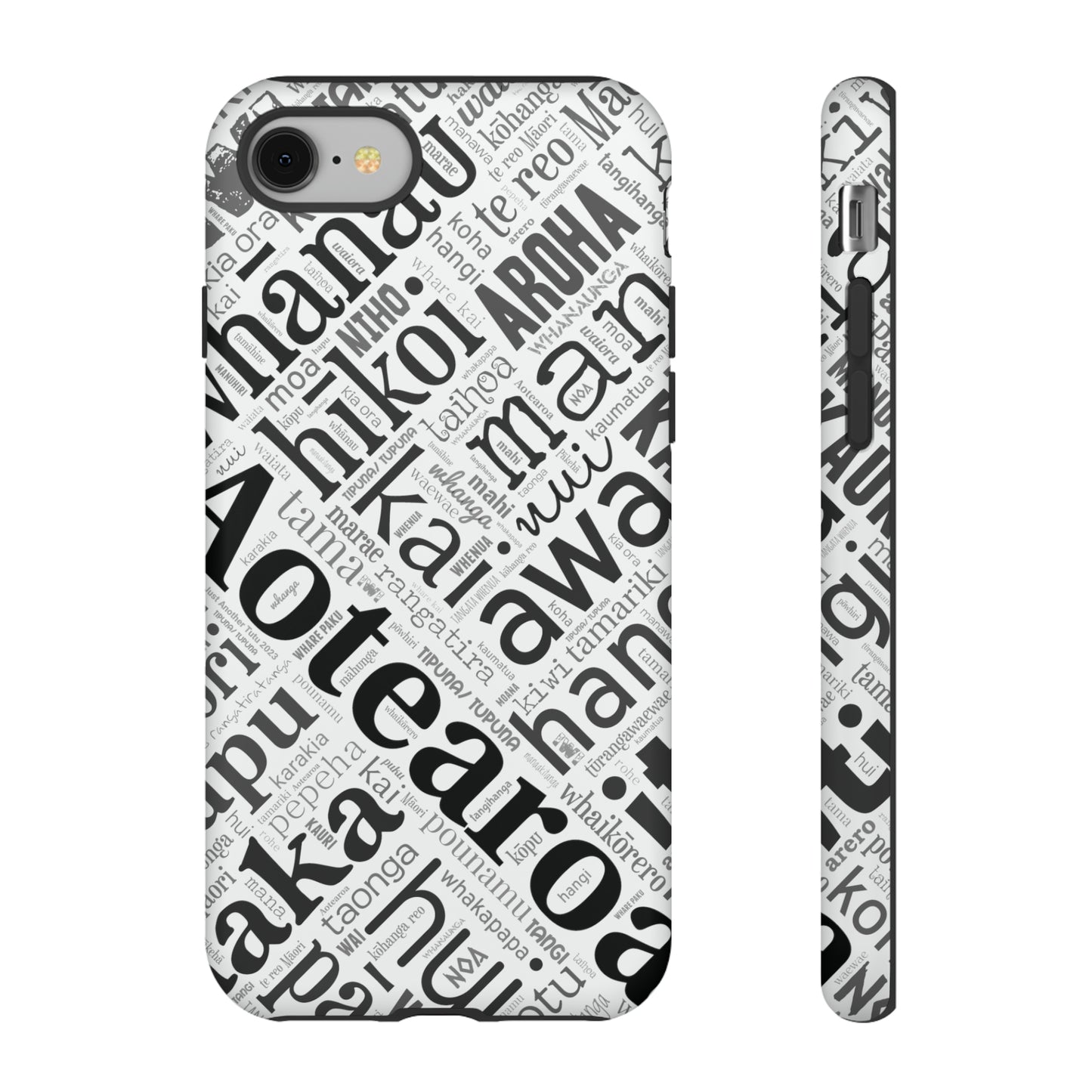 Māori Word Art Tough Phone Case for iPhone