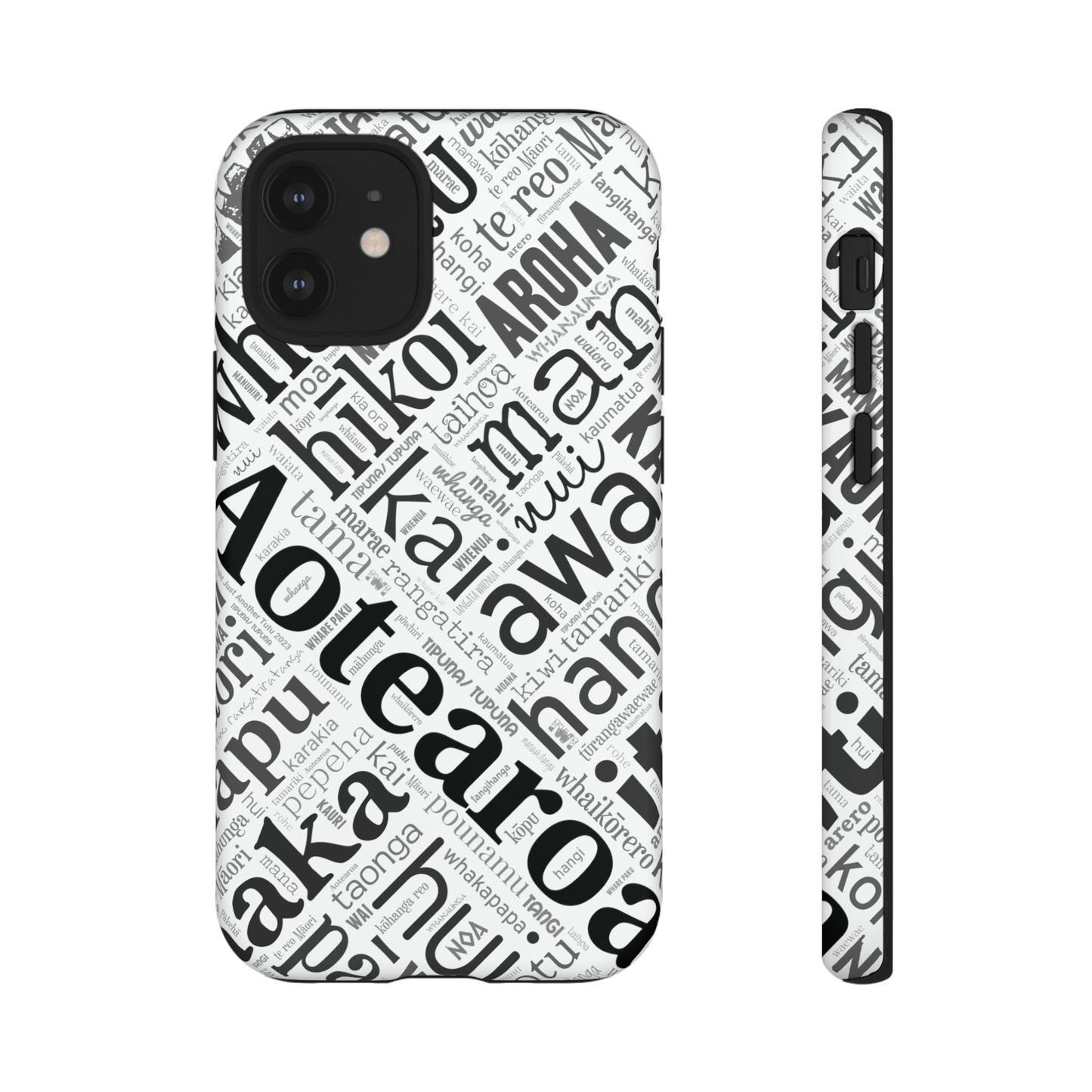 Māori Word Art Tough Phone Case for iPhone