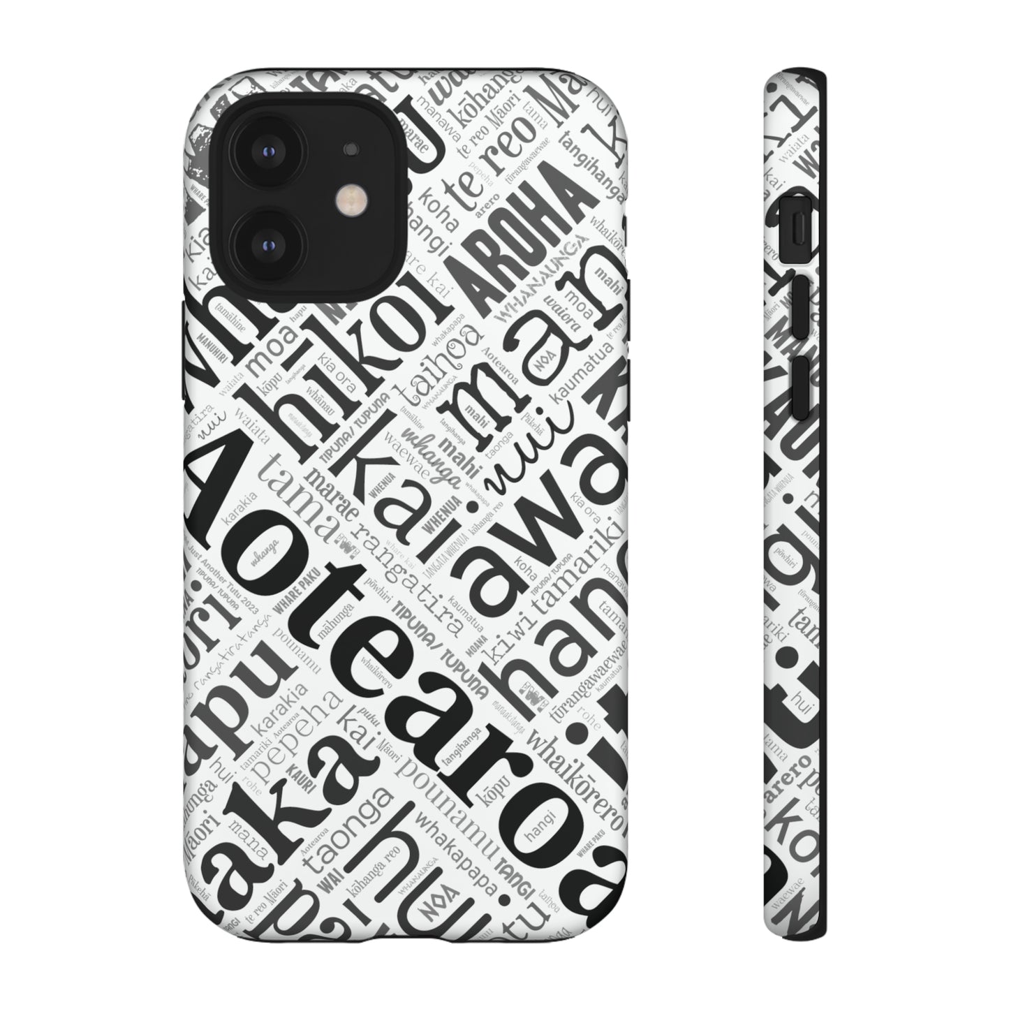 Māori Word Art Tough Phone Case for iPhone